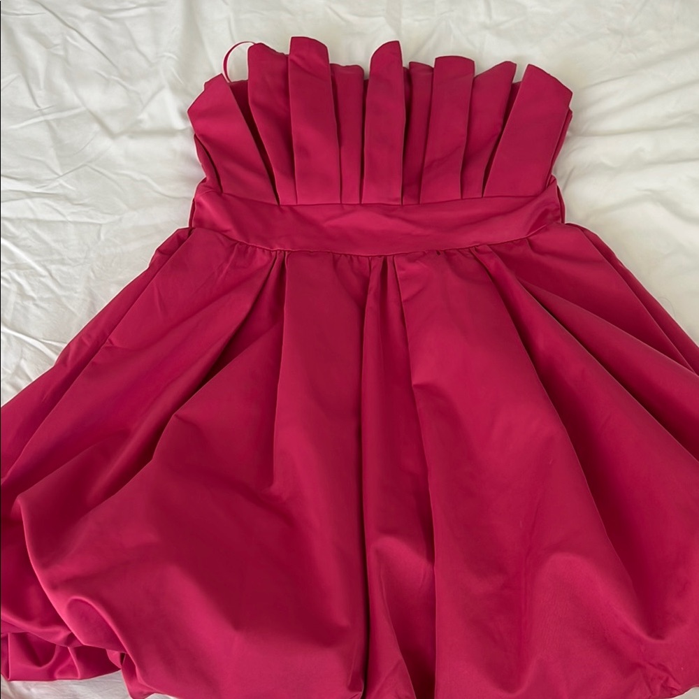 Strapless bubble dress
